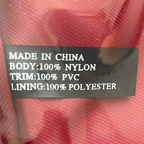 Maxx New York 13" Makeup Bag Black Nylon Outside Clear PVC Inside - Picture 9 of 11